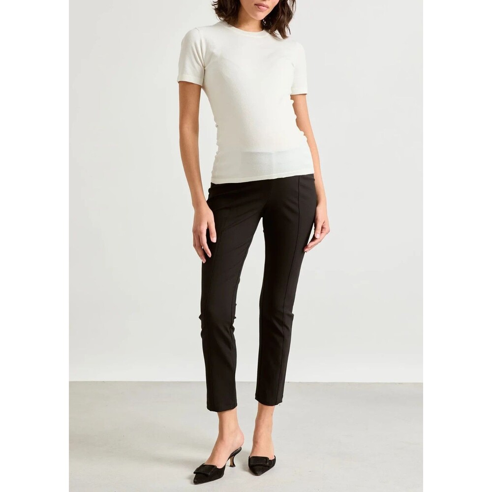 HATCH Womens Maternity 0 (US 0-2) Black Under the Bump Stiletto Work Pant New